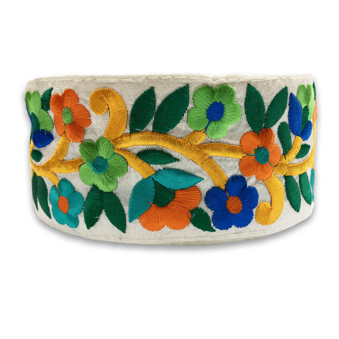 2-pasamaneria-india-amarillo-oro-con-flores-verdes-naranjas-y-azules-dos-punts-shop