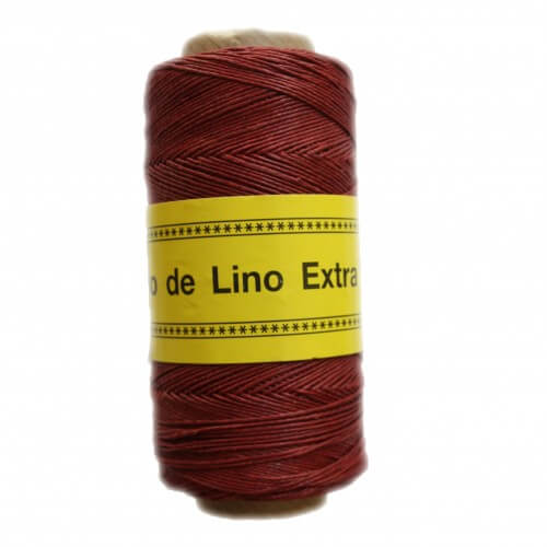 8-lino-pulido-y-encerado-rojo-dos-punts-barcelona