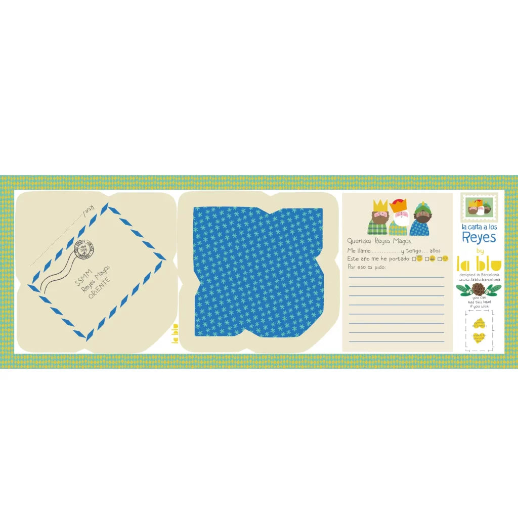 Carta Reyes Magos - Panel para cortar y coser LaBlu