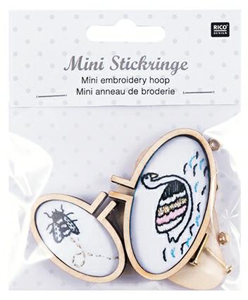 Kit de Mini Bastidores ovalado para bordado