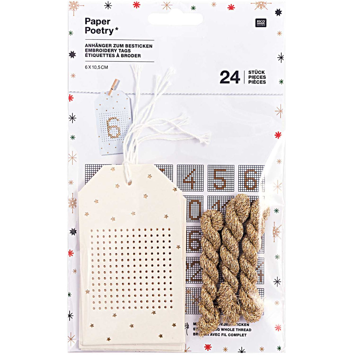 Set de Targetas de Regalo para bordar