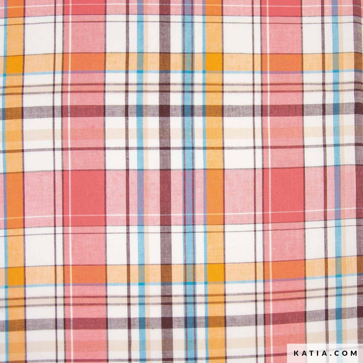 Tela Vichy Madras Plaid Katia Fabrics