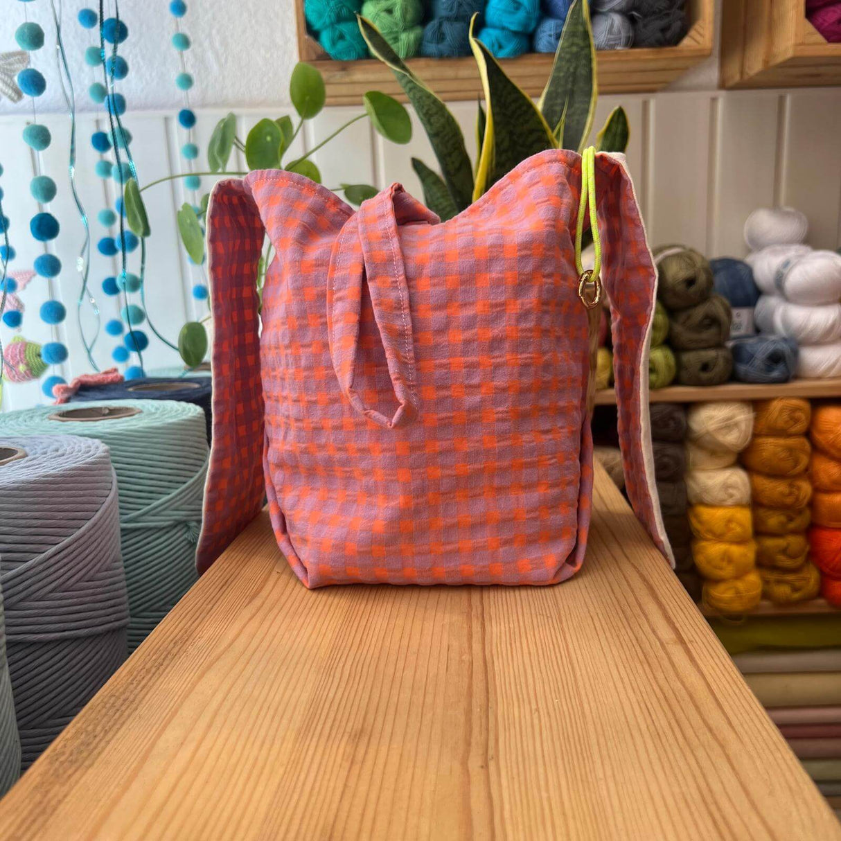 bunny bag midi malva naranja3