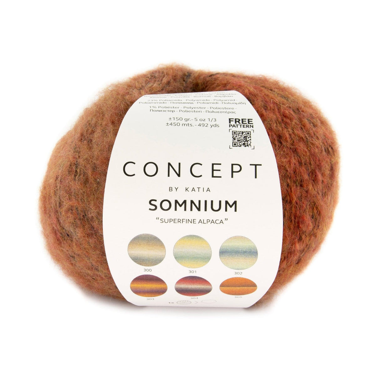 lana-hilo-somnium-tejer-superfine-alpaca-algodon-poliamida-poliester-marron-naranja-otono-invierno-katia-305-fhd