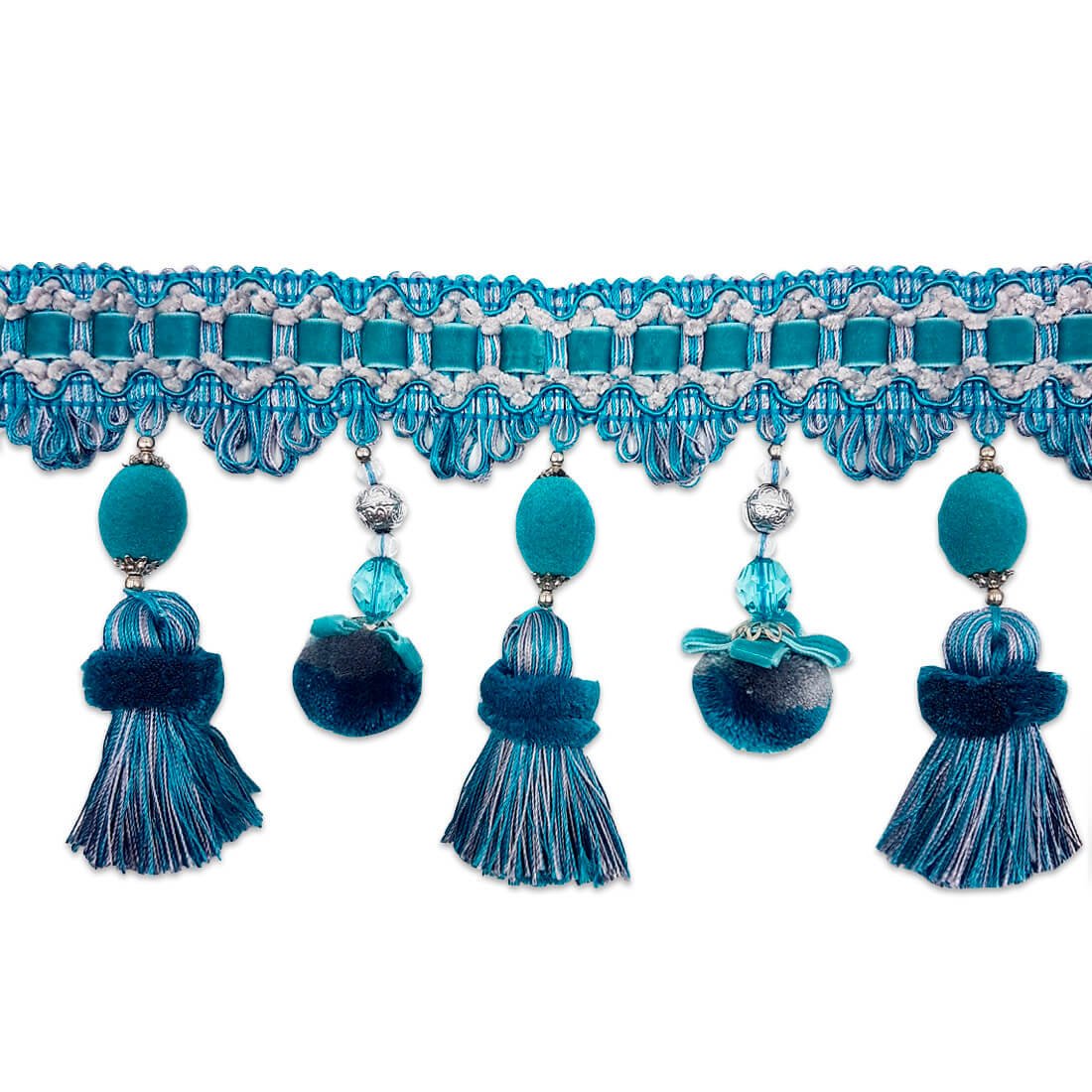 pasamaneria-boho-popon-azul-dos-punts-shop-barcelona