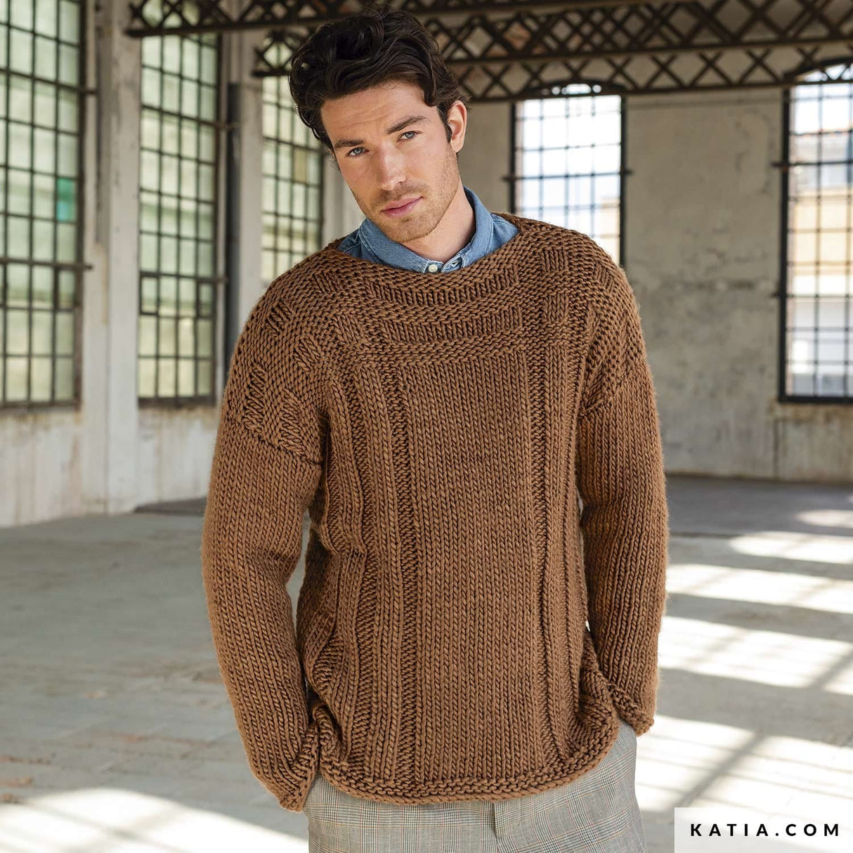 patron-tejer-punto-ganchillo-hombre-jersey-otono-invierno-katia-6209-12-g