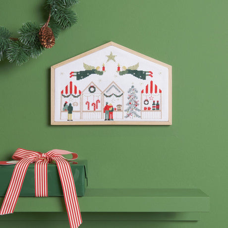 Kit de bordado Mercado Navideño Rico Design