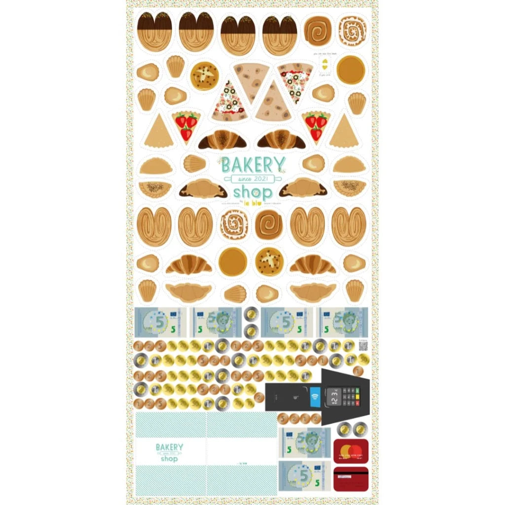 The Bakery Shop - Panel de tela para cortar y coser LaBlu