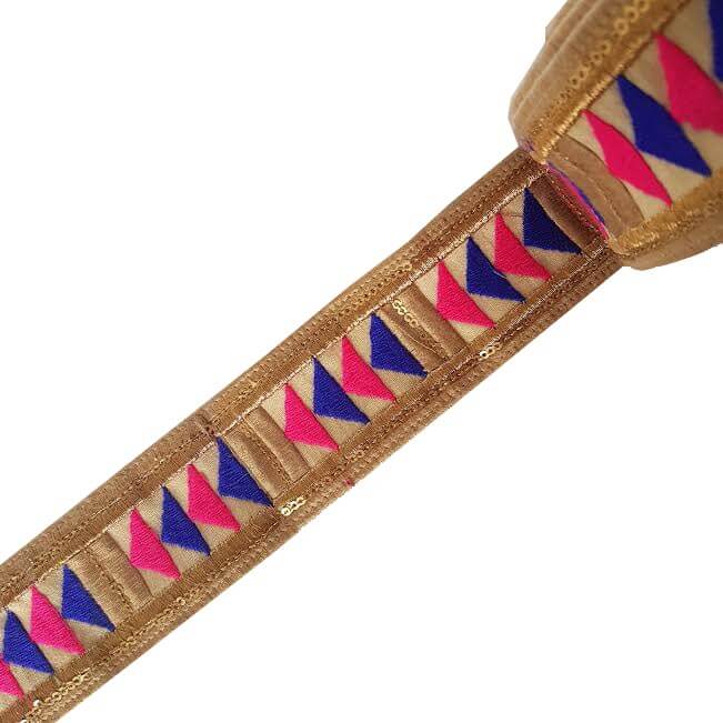 Dos_Punts_Barcelona_Cinta_Pasamaneria_HIndu_Bombay_Triangulos_Fucsia_Azul_2_2