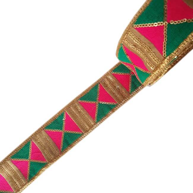 Dos_Punts_Barcelona_Cinta_Pasamaneria_Hindu_Bombay_Fucsia_Verde_Cuadrados_2_2