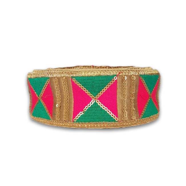 Dos_Punts_Barcelona_Cinta_Pasamaneria_Hindu_Bombay_Fucsia_Verde_Cuadrados_2_3