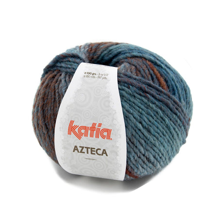 lana-hilo-azteca-tejer-lana-acrilico-azul-teja-marron-otono-invierno-katia-7872-fhd