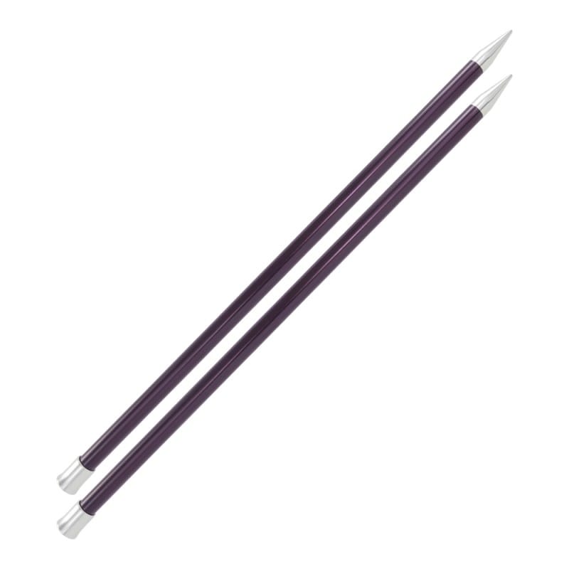 Agujas Rectas 40cm - KnitPro Zing 12mm