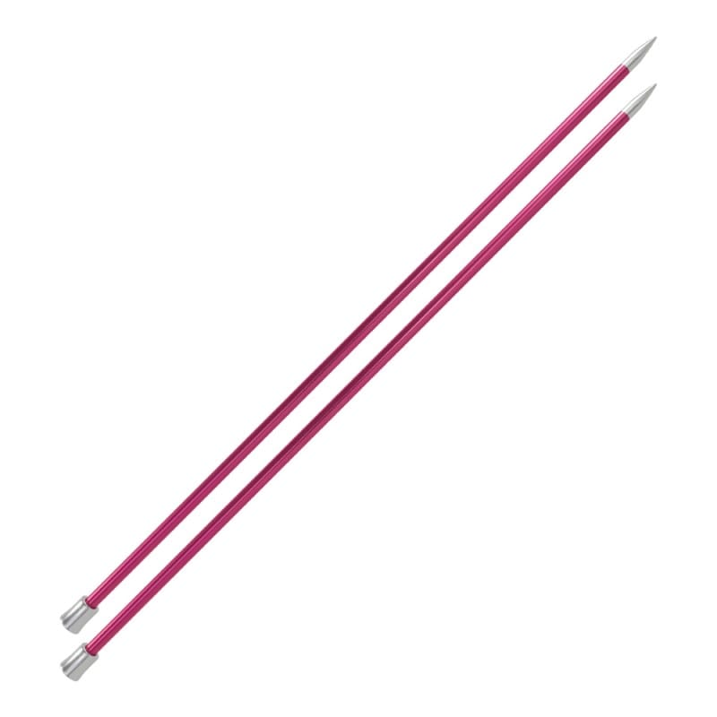 Agujas Rectas 40cm - KnitPro Zing 6,5mm