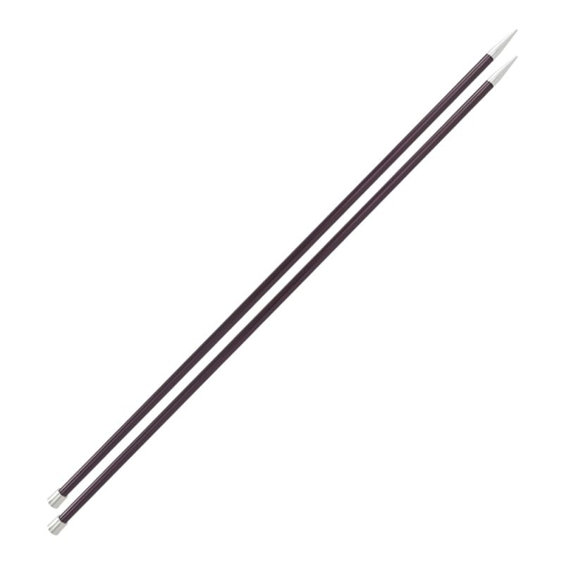 Agujas Rectas 40cm - KnitPro Zing 6mm