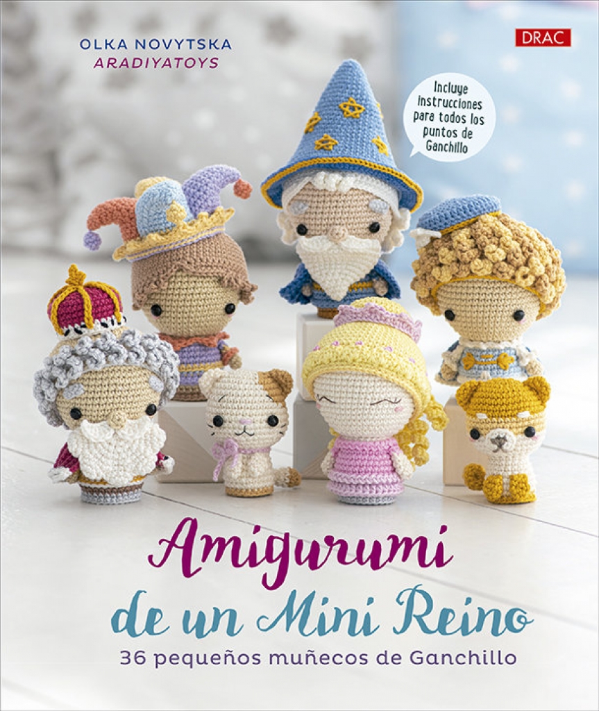 Amigurumi de un Mini Reino - 36 Pequeños muñecos de ganchillo
